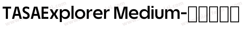 TASAExplorer Medium字体转换